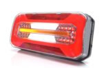 WAS 1298 DD, πίσω φανάρι LED W185DD με δυναμικό φλας, φωτισμό νέον και καλώδιο 200cm για 12V/24V
