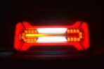 WAS 1298 DD, πίσω φανάρι LED W185DD με δυναμικό φλας, φωτισμό νέον και καλώδιο 200cm για 12V/24V