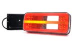 Πίσω φανάρι LED WAS W187DD 12–24V με δυναμικό φλας και πλευρικό φως πινακίδας
