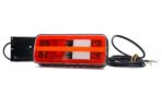 Πίσω φανάρι LED WAS W187DD 12–24V με δυναμικό φλας και πλευρικό φως πινακίδας