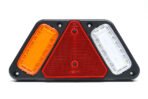 Πίσω φανάρι LED WAS W228 12–24V με τριγωνικό ανακλαστήρα – αριστερή έκδοση