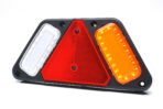 WAS W228 LED φανάρι – πλαϊνή όψη με κόκκινο τριγωνικό ανακλαστήρα