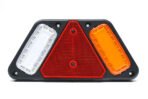 WAS W228 LED φανάρι – πλαϊνή όψη με κόκκινο τριγωνικό ανακλαστήρα