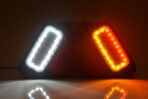 WAS W228 LED φανάρι – πλαϊνή όψη με κόκκινο τριγωνικό ανακλαστήρα