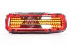 Πίσω φανάρι LED WAS W277DD LINE 12–24V – αριστερή έκδοση με καπνιστό φακό