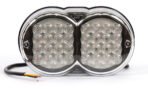 Στρογγυλό πίσω φανάρι LED WAS W41 24V με διάφανο φακό και 3 λειτουργίες