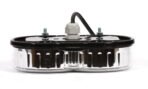 Στρογγυλό πίσω φανάρι LED WAS W41 24V με διάφανο φακό και 3 λειτουργίες