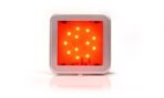 Κόκκινο LED Φως Όγκου W122-984KR με διαφανή πρόσοψη και χρωμιωμένο πλαίσιο