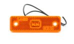 Φως πλευρικής θέσης LED W44 με ανακλαστήρα - Πορτοκαλί