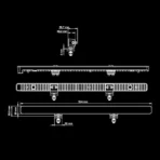 Strands Bara LED Nuuk E-Line 20 Inch Slim Low Profile 7800 Lumen