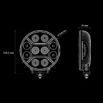 Strands Provoleas LED Dark Knight Intense 9 Inch ypsilis isxyos me diplo fos thesis 13500 Lumen