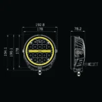 Strands Provoleas LED Siberia XP 7 Inch me dipli leitourgia fotismou 5710 Lumen