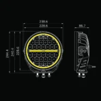 Strands Provoleas LED Siberia XP 9 Inch me dipli leitourgia fotismou 15030 Lumen